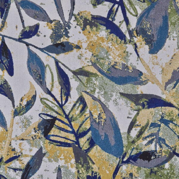 HomeRoots 10' Worn-Faded Floral Area Rug in Green, Blue, and Ivory - Timeless Charm for Any Space 10' X 13' 565656