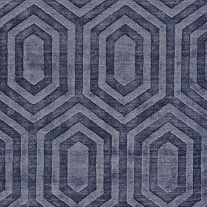 HomeRoots 8' X 10' Hand-Woven Blue Geometric Area Rug - Durable, Unique, and Perfect for Modern Living Spaces 565660