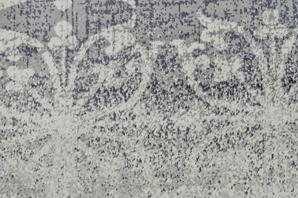 Homeroots 5' X 8' Tan And Gray Geometric Power Loom Area Rug Gray Viscose 565661