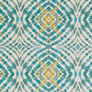 HomeRoots 10' Blue Ivory and Yellow Abstract Power Loom Area Rug - Stylish, Stain-Resistant, Easy Care Design 10' X 14' 565685