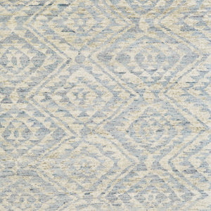HomeRoots 6' Gray and Ivory Hand-Knotted Wool Southwestern Area Rug - Timeless, Durable, and Stylish Décor 6' X 9' 565694