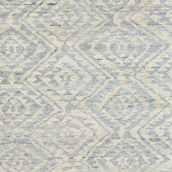 HomeRoots 6' Gray and Ivory Hand-Knotted Wool Southwestern Area Rug - Timeless, Durable, and Stylish Décor 6' X 9' 565694