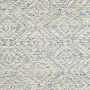 HomeRoots 6' Gray and Ivory Hand-Knotted Wool Southwestern Area Rug - Timeless, Durable, and Stylish Décor 6' X 9' 565694