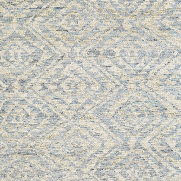 HomeRoots 6' Gray and Ivory Hand-Knotted Wool Southwestern Area Rug - Timeless, Durable, and Stylish Décor 6' X 9' 565694
