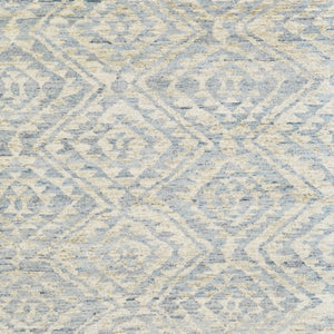 HomeRoots 6' Gray and Ivory Hand-Knotted Wool Southwestern Area Rug - Timeless, Durable, and Stylish Décor 6' X 9' 565694
