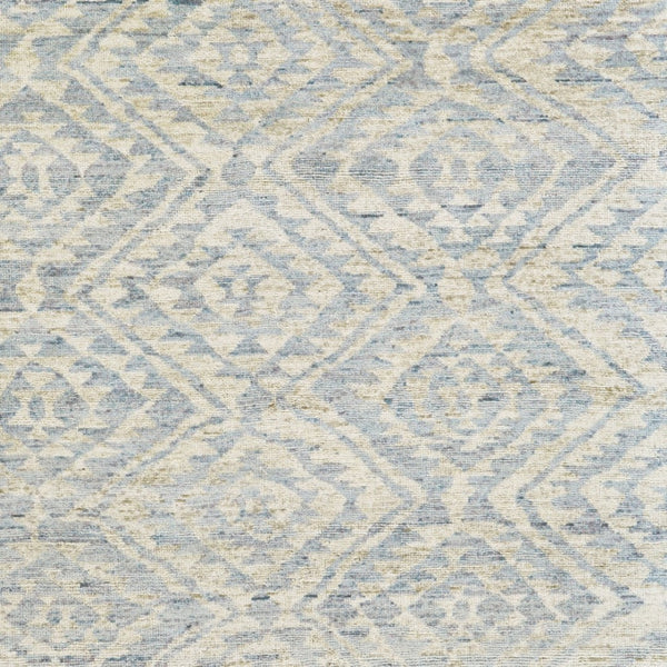 HomeRoots 6' Gray and Ivory Hand-Knotted Wool Southwestern Area Rug - Timeless, Durable, and Stylish Décor 6' X 9' 565694