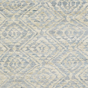 HomeRoots 6' Gray and Ivory Hand-Knotted Wool Southwestern Area Rug - Timeless, Durable, and Stylish Décor 8' X 10' 565695