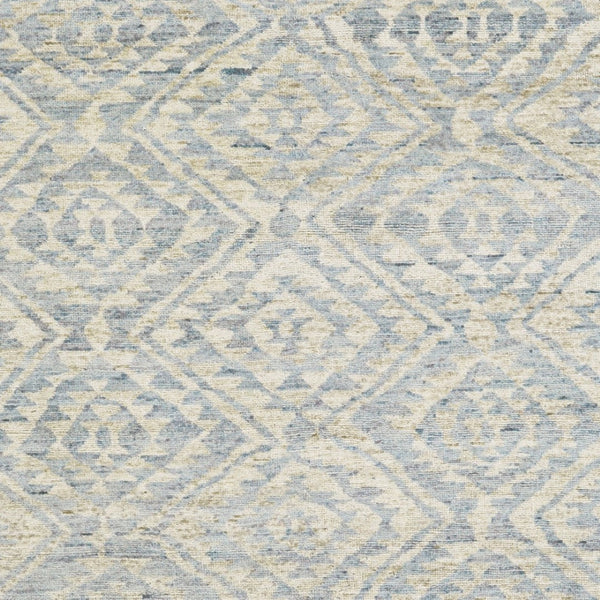 HomeRoots 6' Gray and Ivory Hand-Knotted Wool Southwestern Area Rug - Timeless, Durable, and Stylish Décor 8' X 10' 565695