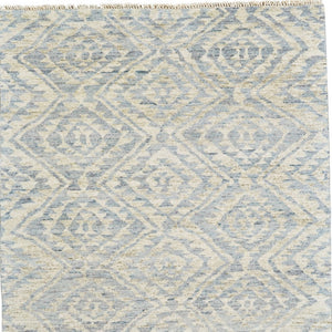 HomeRoots 6' Gray and Ivory Hand-Knotted Wool Southwestern Area Rug - Timeless, Durable, and Stylish Décor 8' X 10' 565695
