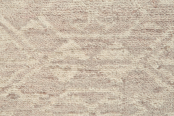 HomeRoots 6' Hand-Knotted Wool Southwestern Area Rug – Earthy Brown & Tan Geometric Design for Any Room 6' X 9' 565696