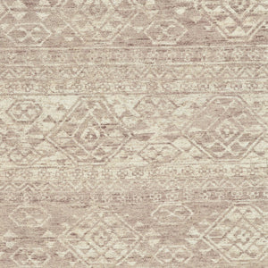 HomeRoots 6' Hand-Knotted Wool Southwestern Area Rug – Earthy Brown & Tan Geometric Design for Any Room 8' X 10' 565697