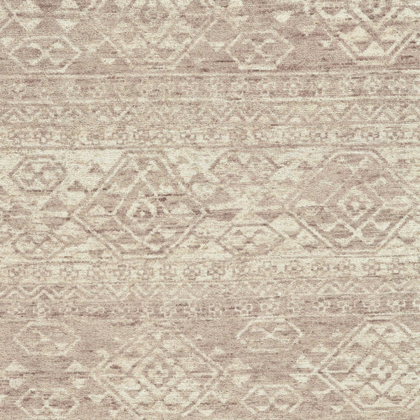 HomeRoots 6' Hand-Knotted Wool Southwestern Area Rug – Earthy Brown & Tan Geometric Design for Any Room 8' X 10' 565697