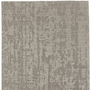 Homeroots 6' X 9' Taupe Abstract Hand Woven Area Rug Taupe Viscose 565726