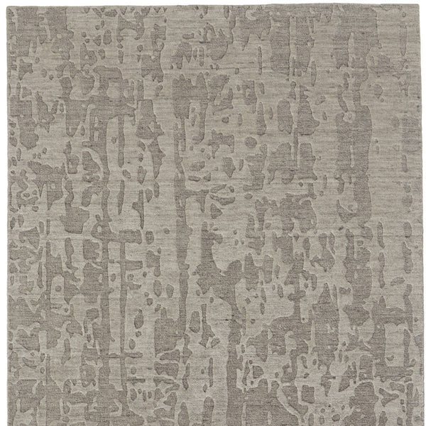 Homeroots 6' X 9' Taupe Abstract Hand Woven Area Rug Taupe Viscose 565726