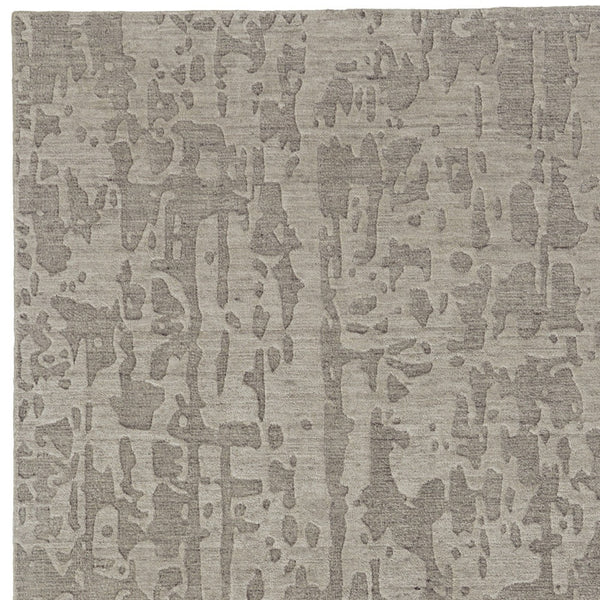 Homeroots 6' X 9' Taupe Abstract Hand Woven Area Rug Taupe Viscose 565726