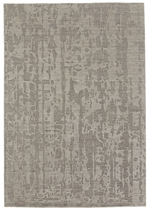 Homeroots 6' X 9' Taupe Abstract Hand Woven Area Rug Taupe Viscose 565726
