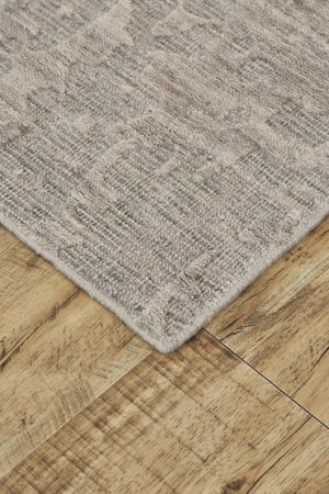 Homeroots 6' X 9' Taupe Abstract Hand Woven Area Rug Taupe Viscose 565726