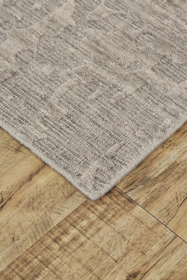 Homeroots 6' X 9' Taupe Abstract Hand Woven Area Rug Taupe Viscose 565726