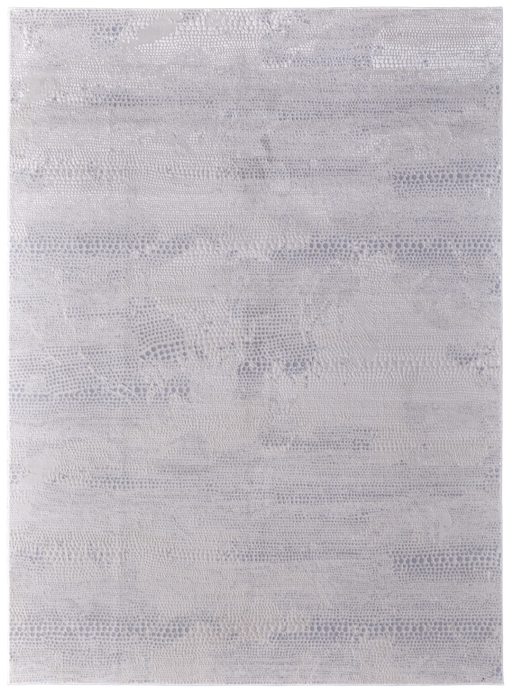 HomeRoots 5' Gray and Ivory Abstract Area Rug - Durable, Power Loomed Design for Sophisticated Home Décor 5' X 8' 565733