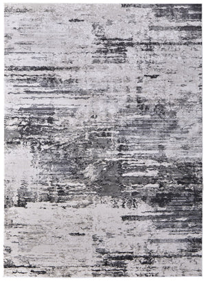 HomeRoots 5' Gray Ivory Taupe Abstract Area Rug - Contemporary Power Loomed Design for Stylish Living Spaces 5' X 8' 565736