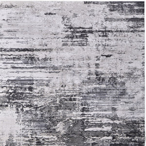 HomeRoots 5' Gray Ivory Taupe Abstract Area Rug - Contemporary Power Loomed Design for Stylish Living Spaces 10' X 13' 565738