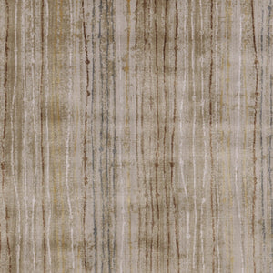 HomeRoots 10' Brown and Tan Striped Power Loom Area Rug - Durable, Stain-Resistant Design for Stylish Homes 10' X 13' 565750