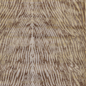 Homeroots 8' X 11' Brown And Tan Animal Print Power Loom Area Rug Brown Polypropylene 565751