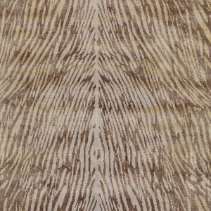 Homeroots 8' X 11' Brown And Tan Animal Print Power Loom Area Rug Brown Polypropylene 565751