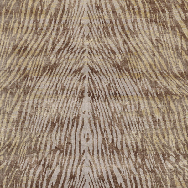 Homeroots 8' X 11' Brown And Tan Animal Print Power Loom Area Rug Brown Polypropylene 565751