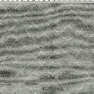HomeRoots 6' X 9' Green Wool Hand-Knotted Area Rug - Unique Geometric Design, Stain-Resistant, Artisan Made 565756