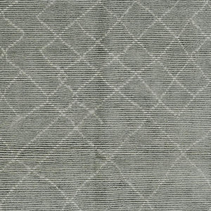 HomeRoots 8' X 12' Green Wool Geometric Hand-Knotted Area Rug - Soft, Durable, Stain-Resistant Design for Style 565758