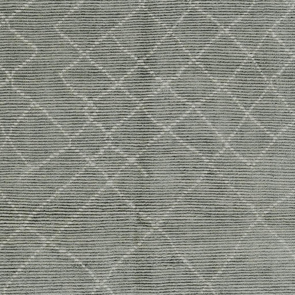HomeRoots 9' X 13' Green Wool Area Rug - Hand-Knotted Geometric Design, Stain-Resistant, Perfect for Modern Homes 565759