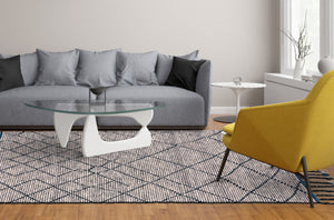 HomeRoots 6' X 9' Taupe Wool Area Rug – Hand-Knotted Geometric Design, Durable & Stylish for Modern Homes 565762