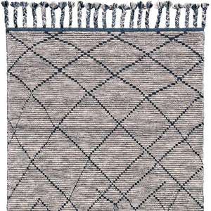 HomeRoots 6' X 9' Taupe Wool Area Rug – Hand-Knotted Geometric Design, Durable & Stylish for Modern Homes 565762