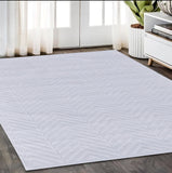 Geometric Power Loom Area Rug - Stylish, Comfortable Addition to Elevate Your Home Décor