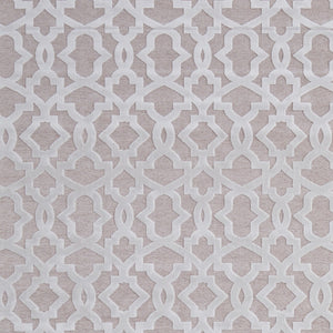 Homeroots 5' X 8' White And Pink Geometric Power Loom Area Rug Pink Viscose 565772