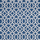 Homeroots 5' X 8' Blue And White Geometric Power Loom Area Rug Blue Viscose 565773