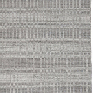 HomeRoots 4' Hand Woven Ivory Geometric Area Rug - Artisan Crafted Wool Blend for Modern Home Decor Accent 4' X 6' 565779