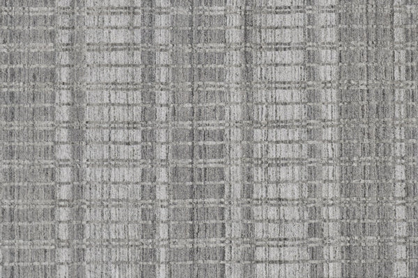 HomeRoots 4' Hand Woven Ivory Geometric Area Rug - Artisan Crafted Wool Blend for Modern Home Decor Accent 7' X 9' 565781