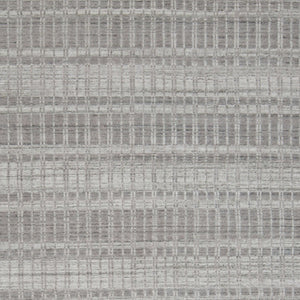 HomeRoots 4' Hand Woven Ivory Geometric Area Rug - Artisan Crafted Wool Blend for Modern Home Decor Accent 7' X 9' 565781
