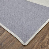 Homeroots 5' X 8' Blue Gray And Yellow Geometric Power Loom Area Rug Gray Polyester 565786