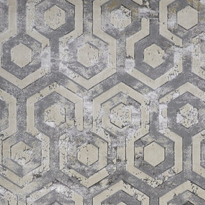 Homeroots 8' Taupe And Gray Abstract Distressed Area Rug - Durable, Stain-resistant, Perfect For Kids & Pets Gray Polyester 565791