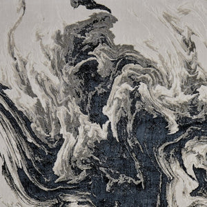 HomeRoots 4' Modern Abstract Area Rug in Ivory, Black & Taupe – Durable, Soft, Stain-Resistant for High-Traffic Areas 13' X 20' 565802