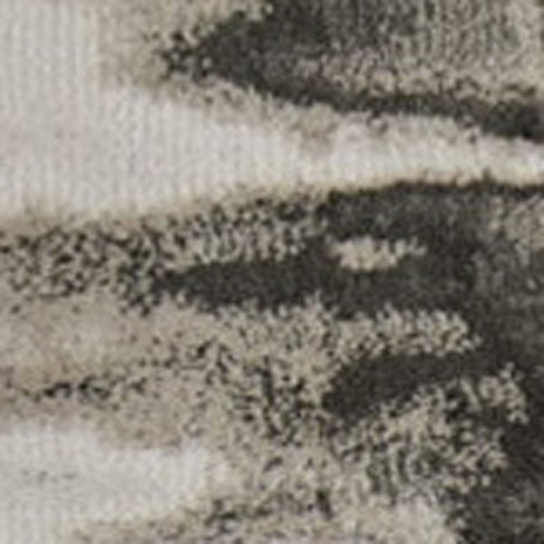 HomeRoots 4' Modern Abstract Area Rug in Gray, Ivory, and Taupe - Soft, Durable, Stain-Resistant Design 10' X 13' 565809