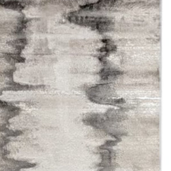 HomeRoots 4' Modern Abstract Area Rug in Gray, Ivory, and Taupe - Soft, Durable, Stain-Resistant Design 12' X 15' 565811