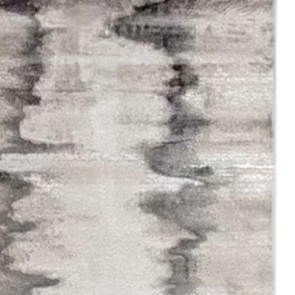 HomeRoots 4' Modern Abstract Area Rug in Gray, Ivory, and Taupe - Soft, Durable, Stain-Resistant Design 13' X 20' 565812