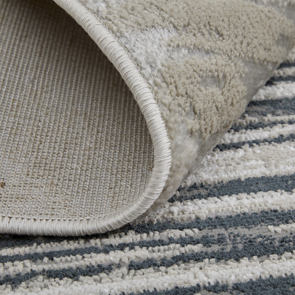 Homeroots 10' X 13' Black And Silver Geometric Power Loom Area Rug Black Polyester 565819