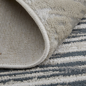 Homeroots 13' X 20' Black And Silver Geometric Power Loom Area Rug Black Polyester 565822