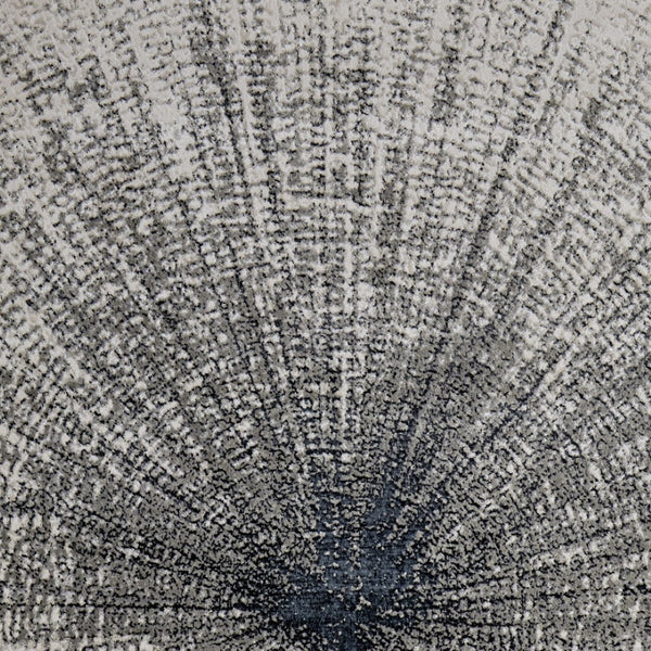 HomeRoots 4' Gray and Ivory Abstract Area Rug – Modern Power Loomed Design for Stylish, Durable Home Decor 4' X 6' 565824