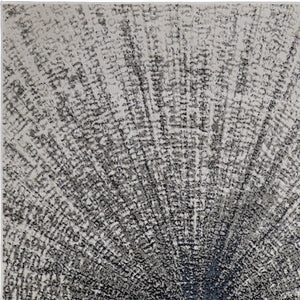 HomeRoots 4' Gray and Ivory Abstract Area Rug – Modern Power Loomed Design for Stylish, Durable Home Decor 5' X 8' 565825